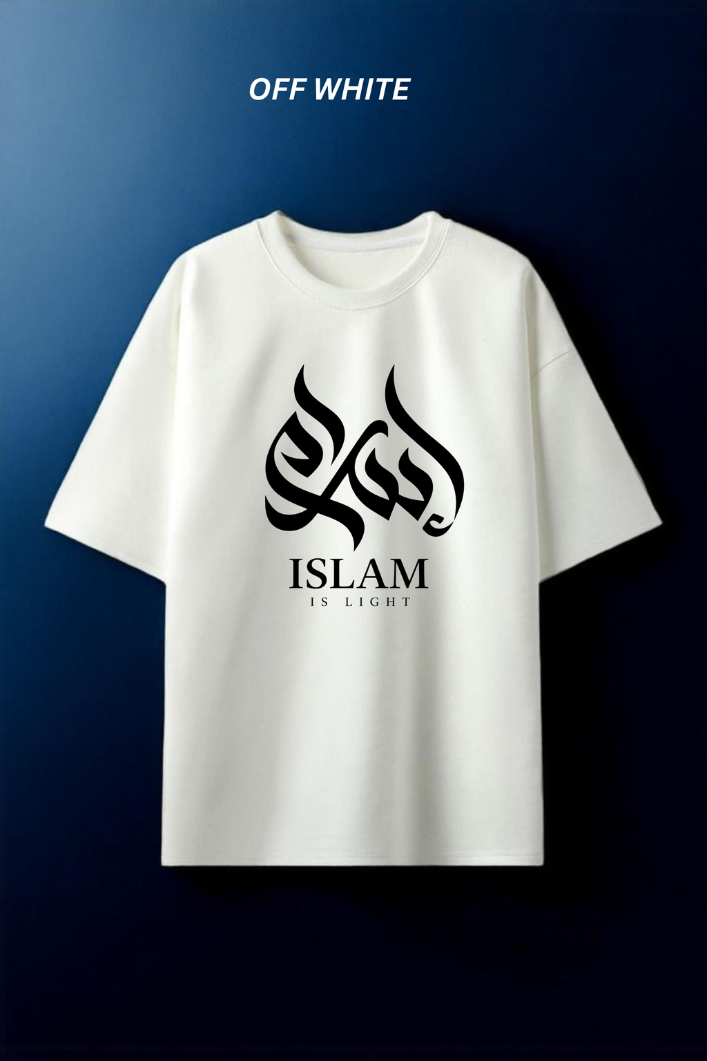 🤍 Islam Is Light – Premium Oversized T-Shirt