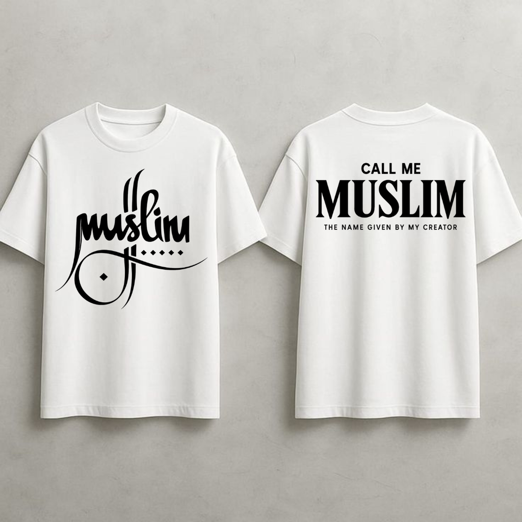 CALL ME MUSLIM — Faith Identity Oversized T-Shirt