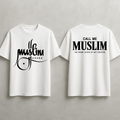 CALL ME MUSLIM — Faith Identity Oversized T-Shirt
