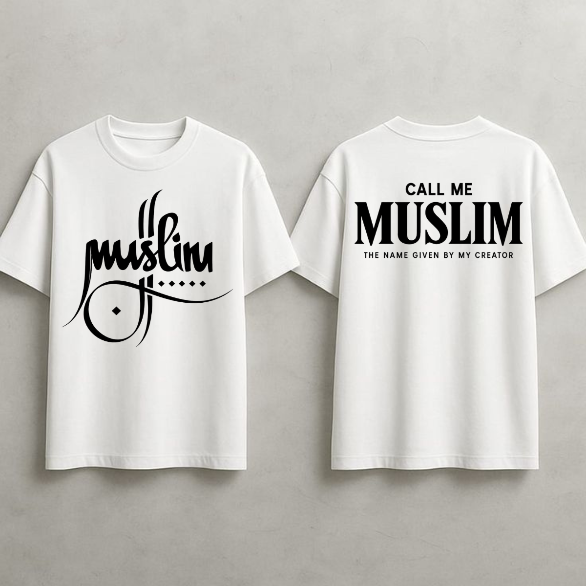 CALL ME MUSLIM — Faith Identity Oversized T-Shirt