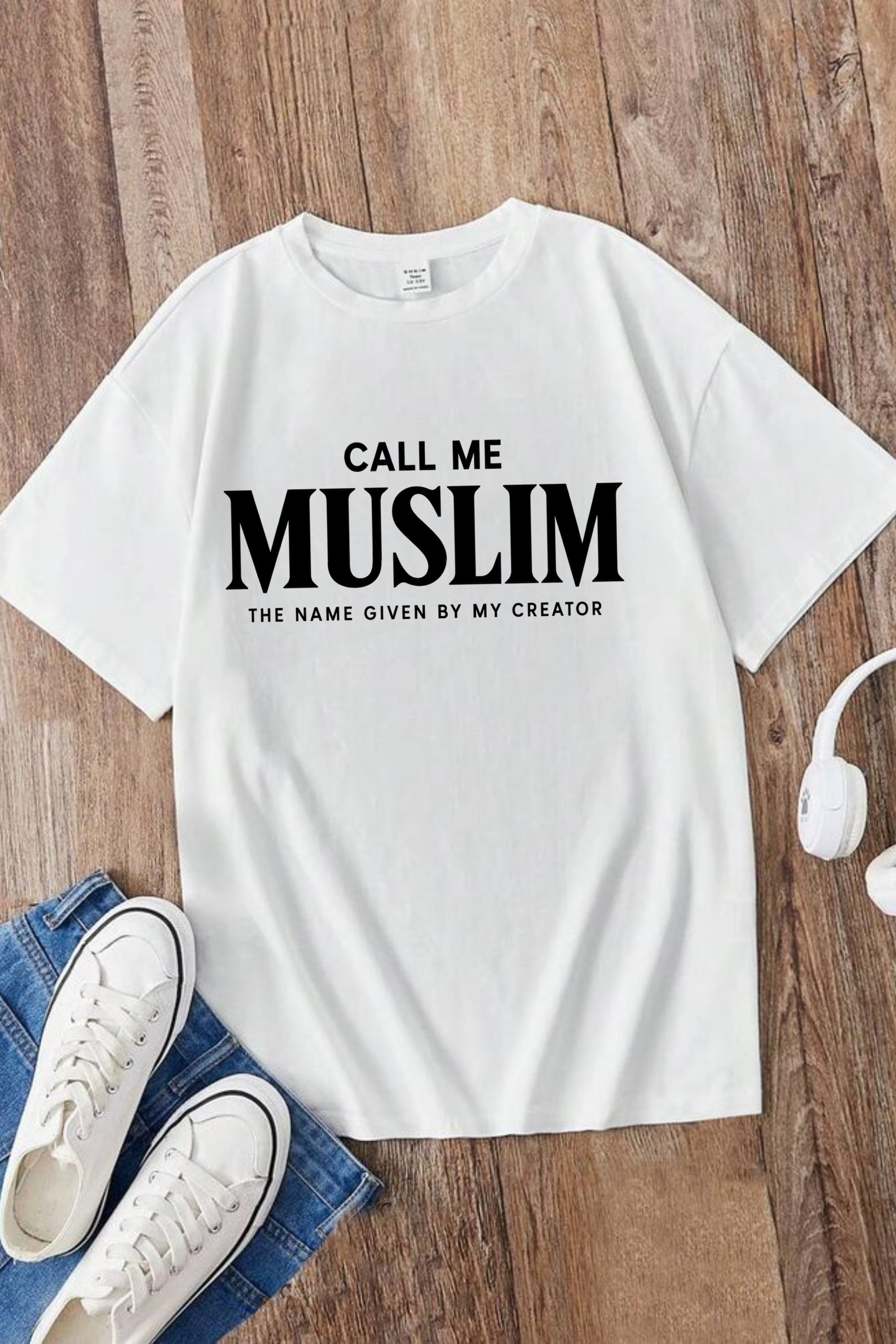 Call Me Muslim – Premium Oversized T-Shirt | 210 GSM | 100% Cotton