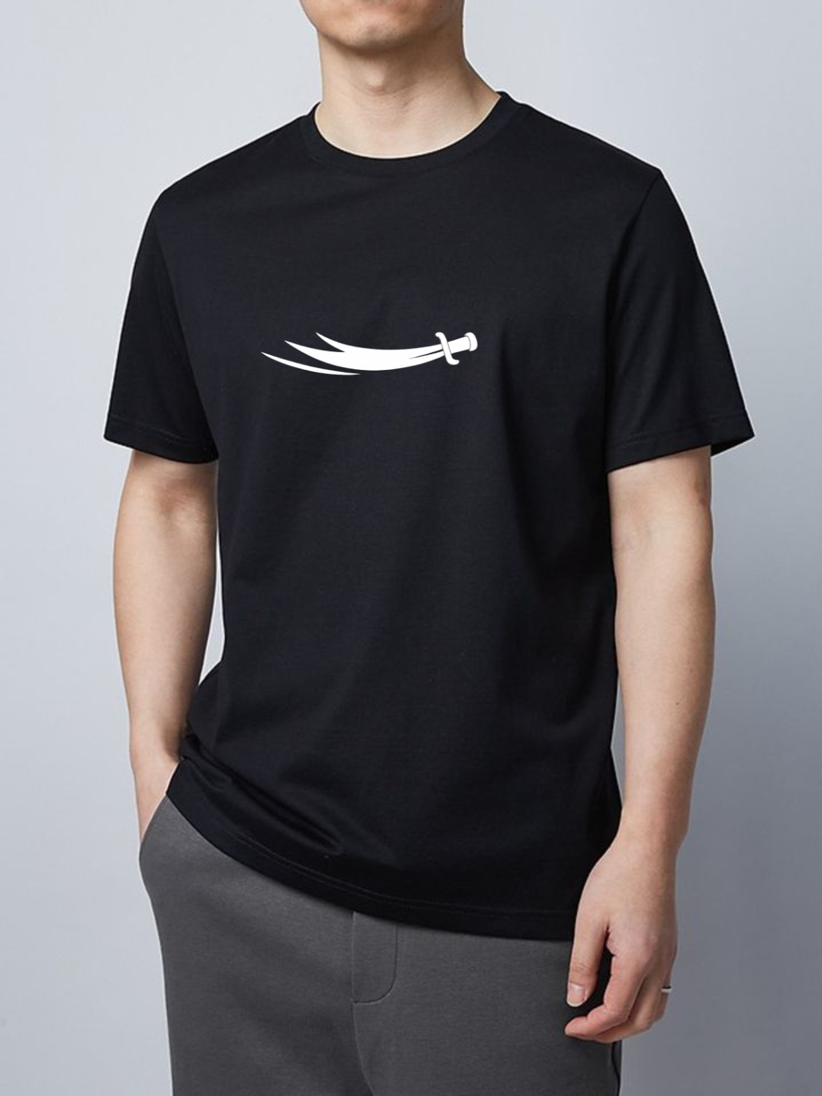 SILENT BLADE — Islamic Sword Oversized T-Shirt