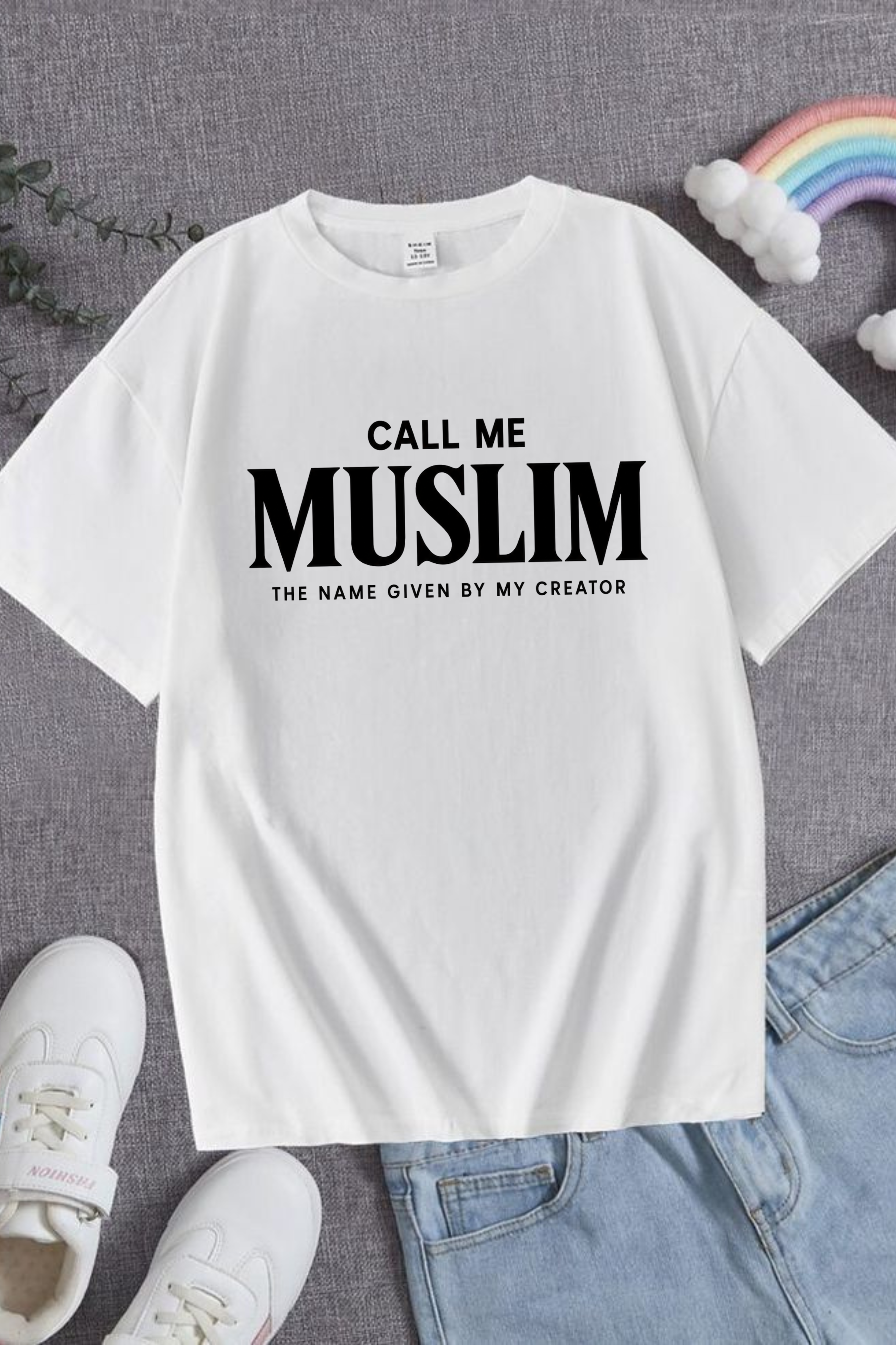 Call Me Muslim – Premium Oversized T-Shirt | 210 GSM | 100% Cotton