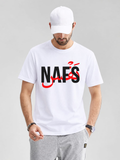 Deen Bazar NAFS Arabic Calligraphy Printed White T-Shirt