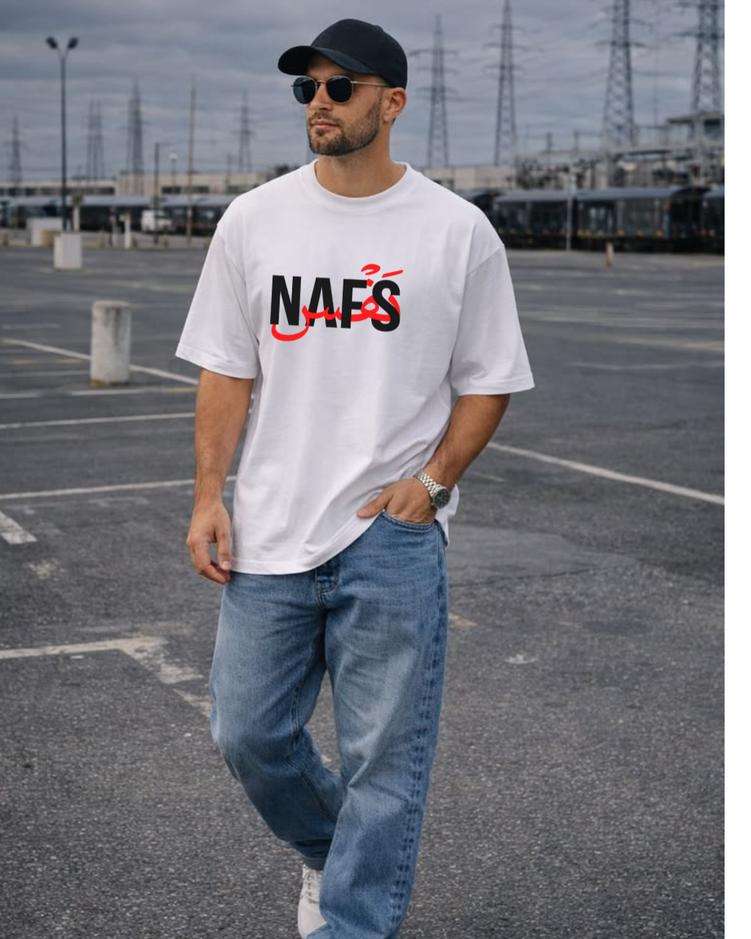 NAFS Premium Oversized T-Shirt | 210 GSM | 100% Cotton