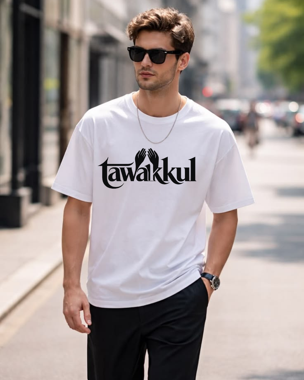 Tawakkul Premium Oversized T-Shirt | 210 GSM | 100% Cotton