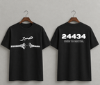 Patience Arabic Calligraphy Black T-Shirt – 24434 Come to Success Graphic Tee
