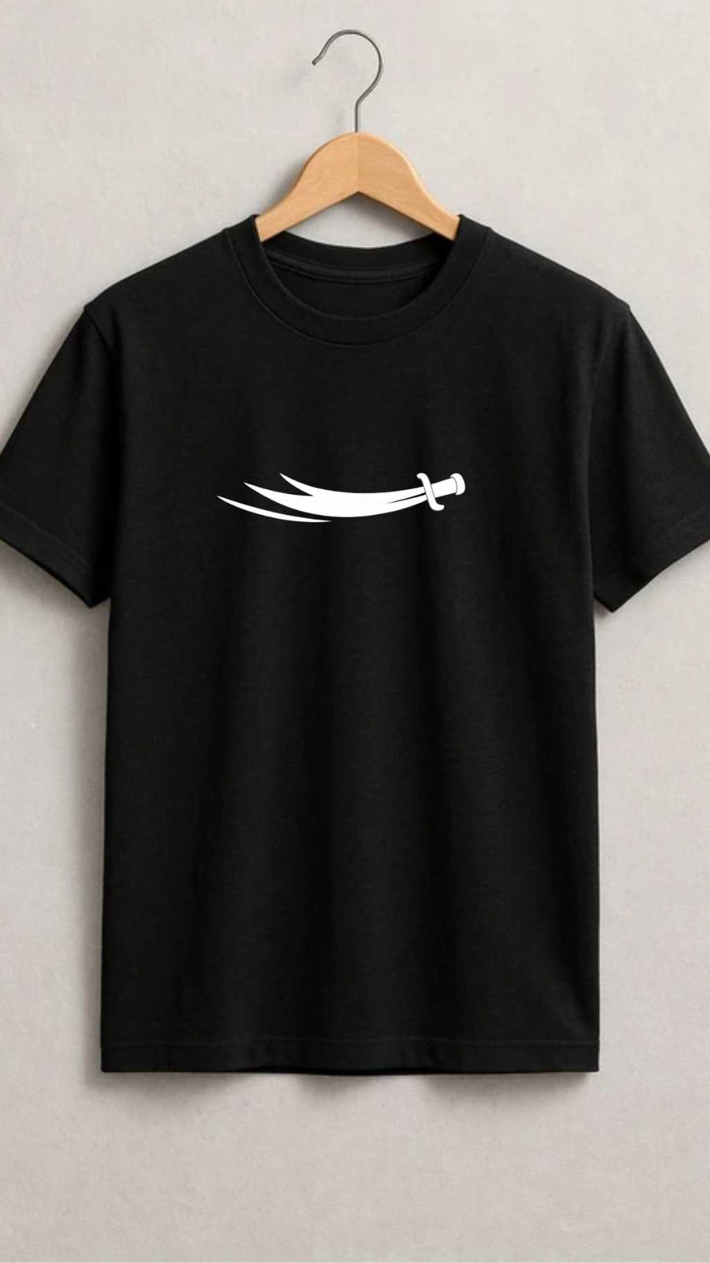 Saif Al-Haq Premium T-Shirt – Black | 210 GSM 100% Cotton ⚔️