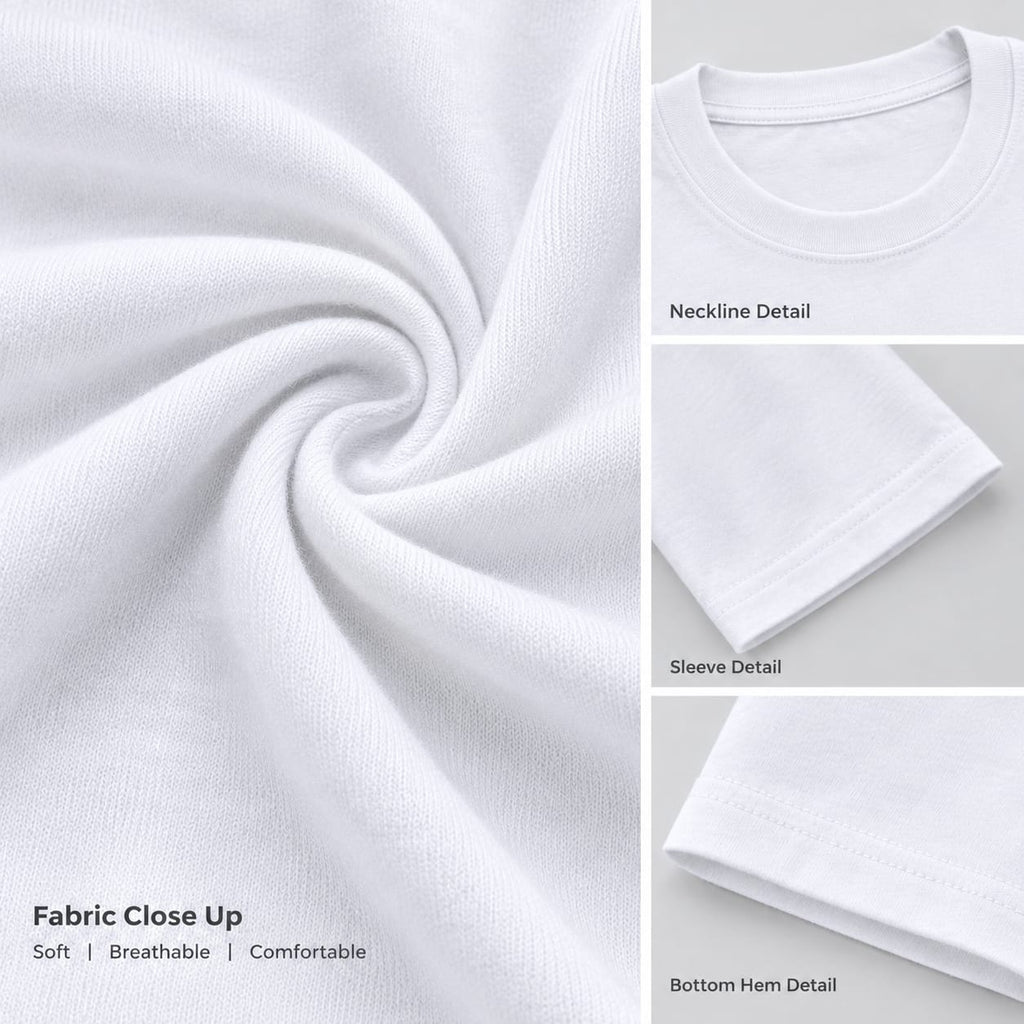 Deen Bazar NAFS Arabic Calligraphy Printed White T-Shirt