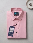 Men’s Pink Solid Shirt with Pocket – Regular Fit Casual Shirt