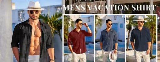 Purple Striped Popcorn Shirt for Men | Regular Fit Long Sleeve Casual Shirt